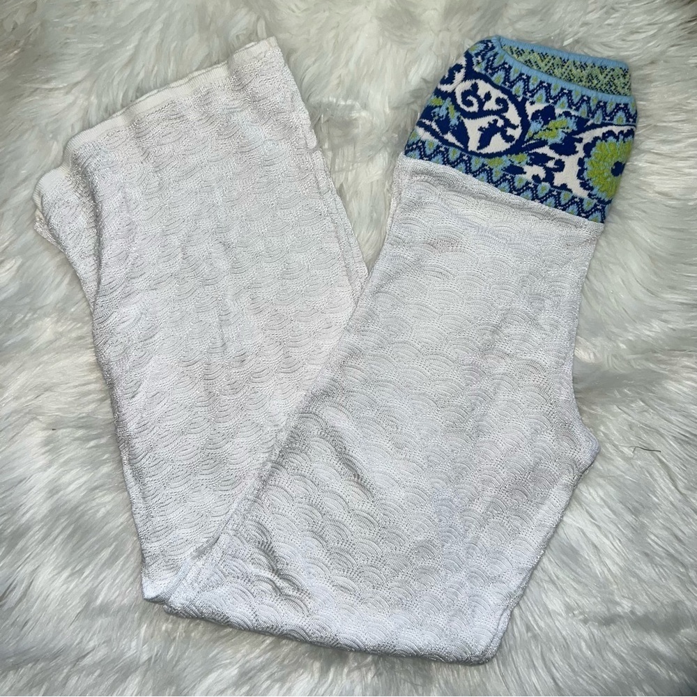 Anthropologie Cecilia Prado Crochet Knit Side Slit Swimsuit Beachy Boho Pants S